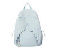 ERRORY Sac à dos spacieux avec ailes décorées, peut contenir des manuels scolaires, papeterie, grand sac à dos ergonomique, sac à dos pratique en nylon, bleu