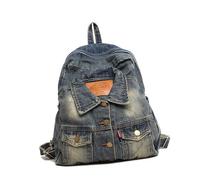 ERRORY Sac à dos tendance en jean avec motifs spacieux, sac à dos décontracté, sac à dos de voyage, sac à dos d'école, pour femmes et hommes, sac à dos de voyage unisexe, b, One Size