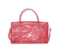 ERRORY Sac à main pratique en PVC de grande capacité pour organiser soigneusement la salle de bain, sac de douche portable, Rouge, One Size