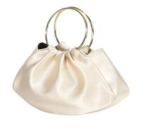 ERRORY Sac de soirée élégant en forme d'éventail léger avec anneaux ronds et poignée - Parfait pour les occasions de bal de fin d'année, sac de soirée plissé