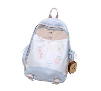 ERRORY Sac d'école pour étudiant, sac à dos de voyage, style coréen, sacs de jour décontractés, couleur contrastée, sac pour ordinateur portable, couleur contrastée, b