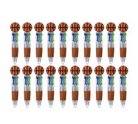 ERRORY Stylo à bille multicolore 4 en 1 sur le thème du sport amusant - Stylos à bille créatifs de motivation pour enfants et adultes - Marqueur multicolore