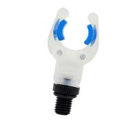 ERRORY Tête de repose-canne à pêche en forme de V avec inserts phosphorescents pour une visibilité nocturne, coussinets souples et base filetée pour pêcheurs à la ligne, support de fourche pour pêche