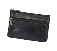 ERRORY Titulaire de carte traditionnel en cuir troublé avec plan de développement de film naturel en cuir vieilli, Noir