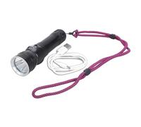 ERRORY Torches de plongée étanches 1500LM SST70 LED lampe de poche étanche texture métal pour activités sous-marines en plein air naufrages plongée lampe de poche
