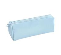 ERRORY Trousse à crayons en cuir synthétique de grande capacité, légère, imperméable, pliable, pour fournitures artistiques, pour l'école, bleu, Beauté de masse