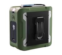 ERRORY Ventilateur de refroidissement portable monté à la taille avec lumière LED intégrée en acier au carbone avec alimentation 10 000 mAh pour coursiers de sport