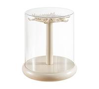ERRORY Vitrine rotative en ABS PET Construction 360° Support de rangement Décoration pour usage commercial résidentiel Vitrine pour objets de collection