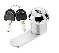 errous Pour BoîTes Aux Lettres Lot de 6 serrures à came sécurité 16-40 mm for armoire, porte, tiroir, classeur, boîte aux lettres, meuble, casier, placard, 2 clés Pour Placards(30mm)