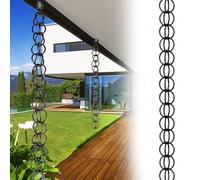 errtsdb 2m Chains de Pluie, Élégante chaîne de Pluie d'extérieur en Alliage d'aluminium, Pratique et élégante, idéale pour diriger l'eau de Pluie et embellir Les Jardins