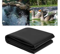 errtsdb Bache Bassin, Liner Bassin Jardin, Robuste Noire Bâche de Bassin Flexible Durable Préformée HDPE Durable Pliable en Caoutchouc pour bassins extérieurs