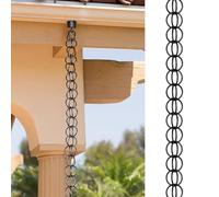 errtsdb Chaîne De Pluie Décorative, 3m Chaîne de Pluie pour l'extérieur, Alternative Aux Descentes Pluviales, Pratique et élégante, pour gouttières, décoration de Jardin et de Maison
