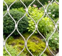 errtsdb Multifonctionnel Filet de câble Inoxydable, Filet Anti-Chute Facile à Installer, adapté aux terrasses, balcons, Jardins et installations zoologiques-1×5m