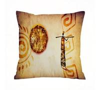 ERRTU Housse de Coussin 40x40 cm,Motif Africain Ethnique rétro Vintage,Housse Coussin Exterieur,Motif Décoratif Taie d'oreiller,Coussin Decoratif Canape