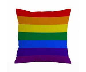 ERRTU Housse de Coussin 40x40 cm,Pôle LGBT Original 8 Amour Couleurs Gay Pride Arc-en-Ciel Homosexualité Asexuel Bise,Housse Coussin Exterieur,Motif Décoratif Taie d'oreiller,Coussin Decoratif Canape