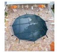 ERRULAN Bâches pour Piscine Bâche de Piscine creusée Ronde, Robuste et résistante au Froid, idéale pour la sécurité hivernale des Enfants et des Animaux domestiques.(Dia 32.5ft/9.9m)