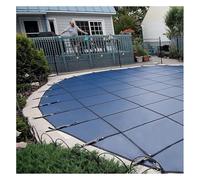 ERRULAN Bâches pour Piscine Couverture de Piscine Ronde extérieure, résistante au Froid, avec matériel d'installation, Triple Couture, Bords renforcés, Maille épaisse(Blue,16ft/4.9m)