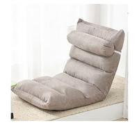 ERRULAN Chaise de Sol avec Soutien Dorsal Chaise de Sol Pliante à 5 Positions avec Support Dorsal, chaises de Jeu ergonomiques et Confortables pour Adultes, Enfants, Coussin(Khaki)