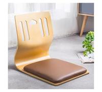 ERRULAN Chaise de Sol avec Soutien Dorsal Chaises de Sol en Bois sans Pieds avec Dossier, Confortables Ergonomiques Coussin/Chaise/Siège/Oreiller de Sol pour la méditation(Tech Fabric3)