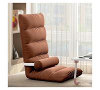 ERRULAN Chaise de Sol avec Soutien Dorsal Chaises de Sol réglables en Mousse à mémoire de Forme pour Enfants, Coussin de siège Ferme et Confortable pour Aider à Maintenir(Brown,7-Grid)