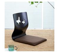 ERRULAN Chaise de Sol avec Soutien Dorsal Coussin de méditation pour Chaise de Bureau, chaises de Sol en Mousse à mémoire de Forme, sièges ergonomiques et antidérapants Japonais sans Jambes(Style17)