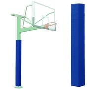 ERRULAN Coussin de Poteau de Basket-Ball Rembourrage carré pour Poteau de Basket-Ball, Protection Robuste Basket-Ball d'extérieur, Housse de Protection en Mousse(Blue-H 6'/1.8m,5.5x5.5in/14x14cm)