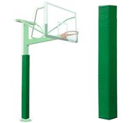 ERRULAN Coussin de Poteau de Basket-Ball Rembourrage carré pour Poteau de Basket-Ball, Protection Robuste Basket-Ball d'extérieur, Housse de Protection en Mousse(Green-H 5.5'/1.7m,7.5x7.5in/19x19cm)
