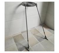 ERRULAN Kit de Support de Toit étendu résistant aux intempéries, Support de Tuyau de cheminée de Toit, Supports de Tuyau de poêle en Acier Inoxydable 304(Hoop Dia-5.9"/15cm)