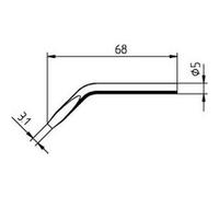 Ersa Panne de fer à souder 032JD – coudée, longue durée, forme burin