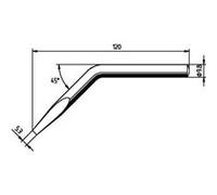 Ersa Panne pour fer à souder 0152JD – coudée, forme burin 5,3 mm – 1 pc