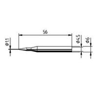 Ersa 0162BD Panne de fer à souder forme de crayon Taille de la panne 1.10 mm Contenu G