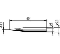 Ersa Panne de fer à souder 0172BD forme de crayon 1,10 mm Contenu 1 pc(s)