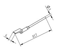 Ersa 0452FDLF200 Ersadur Lot de 2 pointes à dessouder pour pince à dessouder 40 ou Chip Tool pour SOIC 32