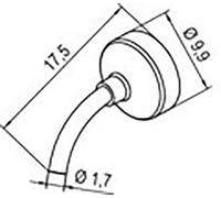 Ersa 0472DR Buse à air chaud Taille de la panne 1.70 mm Longueur de la panne 17.50 mm Contenu 1 pc(s)