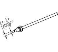 Kurtz Ersa 0742ed1529h Pointe à dessouder pour X-tool Vario 2,9 mm Hochv ORE Innt à l'intérieur de 1,5 mm de diamètre (1)