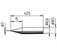 Ersa Panne de fer à souder 842 BD – forme crayon, 1 mm, 1 pc