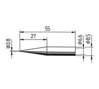 Ersa Panne de fer à souder 842 SD, forme de crayon rallongée, panne 0.8 mm, 1 pc(s)