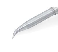 ERSA ERSADUR Panne à souder 142SDLF04L courbée, allongée, pointe crayon 0,4 mm pour station de soudage i-Tool TRACE & i-Tool MK2 / i-CON Trace IoT & stations de soudage i-Con série MK2 - avec