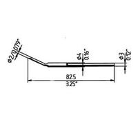 Ersa MD/SB Panne de fer à dessouder Taille de la panne 2 mm Contenu 2 pc(s)