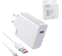 Ersan-120w Chargeur Avec Câble De Charge 1 Mètre Usb-C Chargeur Mural Chargeur Rapide Hypercharge Compatible Avec Xiaomi 14 13 12 13t 12t 12s Pro Lite Redmi Note K70 K60 K50 12 11 Pro Plus Black Sh
