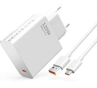 Ersan-120w Hypercharge Chargeur Compatible Avec Xiaomi 11t/12t/12s/13t/14t/12/13/14 Pro, Redmi Note 11/12/13/14 Pro+ 5g, Poco F4 Gt/F7 Ultra, Mix 4/Mi 10 Ultra Avec Usb C Rapide Câble De Charge 1.5m