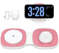 Ersan-2 In 1 Chargeur Induction Pour Iphone Pour Magsafe Sans Fil Pliable Pour Iphone 16, 15, 14, 13, 12 Series, Pour Apple Watch 10 9 8 7 6 5 4 3 2 1 Series, Pour Airpods Magnétique Station Charge V
