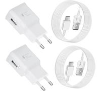 Ersan-2-Pack Chargeur Type C Charge Rapide Pour Samsung Galaxy A16 A13 A14 A15 A20 A23 A25 A33 A35 A40 A50 A55 A54 A53 5g S21 S20 S10 S9 S8, Chargeur Telephone Tablette Adaptateur Avec 1.5m Usb C Câb