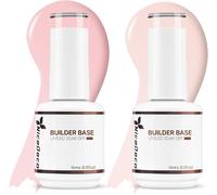 Ersan-2pcs 15ml Gel Construction Ongle Uv 8 En 1, Gel Builder Base De Renforcement, Réparation Et Extensions, Vernis À Ongles Forts, Base Coat, Le Nail Art Décoration Rose Nu