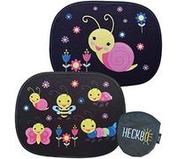 Ersan-2x Pare-Soleil Autoadhésif - Protection Solaire Pour Enfants Bébé - Animaux De Prairie - Pare-Soleil Pour Vitres De Voiture - 44x36cm - Pare-Soleil Auto Y Compris Sacoche - Universelle