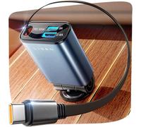 Ersan-3 En 1 Rétractable Chargeur Allume Cigare Usb C, [75% Plus Petit] Chargeur Voiture Usb C 57w, Adapter Allume Cigare Pour Iphone 16 15 Pro Max Galaxy S25 Ultra Xiaomi