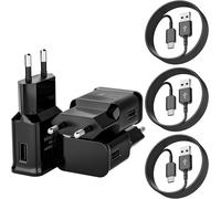 Ersan-3-Pack Chargeur Type C Charge Rapide Pour Samsung Galaxy A16 A14 A15 A05s A20 A23 A25 A33 A35 A40 A50 A55 A52 A53 S21 S20 S10 S9 S8, Chargeur Telephone Tablette Adaptateur Avec 1.5m Usb C Câble