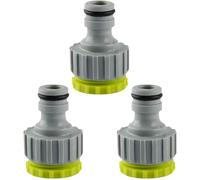 ERSAN-3 Pièce Raccord Tuyau D'Arrosage,Jardin Arrosage Robinet De Embout Adaptateur,Cuisine Hose Eau Nez Rapide Adapter 1/2 et 3/4 2-en-1 Raccords,Car Camping D'Eau Robinets Connector Adaptor pour Ga