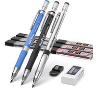 Ersan-3 Porte Mines 2mm, Art Mignon Crayon Mécanique Criterium Avec Hb & 2b Mines (Couleurs & Noir) Gommes, Taille Crayon Pour Enfant Étudiant Dessin Esquisse Architecture Écriture Charpentier