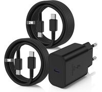 Ersan-45w Super Chargeur Usb C Rapide Pour Samsung Galaxy S25+,S25 Ultra,S24+,S24 Ultra,S23+,S23 Ultra, S22,S21,Note20,A54,A53,Z Fold5,Flip5,Fold4,Tab S8 Ultra, Adapteur Type C Avec 1m+2m Câble Usb C